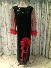 Drag Queen Black sequin Long