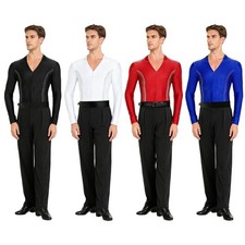 Men Latin Dance Outfits Figure