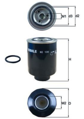 Fuel filter mahle fits toyota - filter,