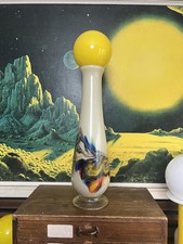 Vintage Yellow Glass Vase