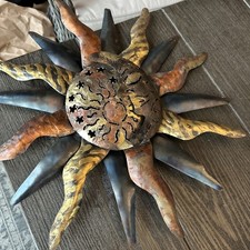 Rustic Sun Burst & Moon 3D