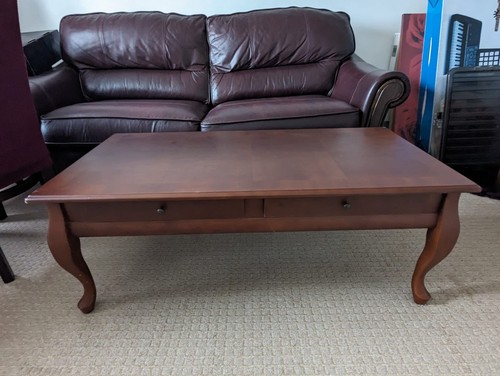 Vintage wooden coffee table - wooden,