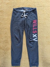 Women's dark grey Jack Wills joggers size 10  with pink and white print detail