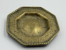 Vintage Pretty Decorative Brass Heavy Quality Trinket Dish Bowl Ashtray