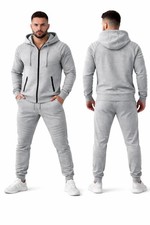 Mens Tracksuit Set Zip Regular