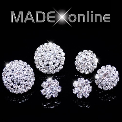 Smaller round diamante stud - round,