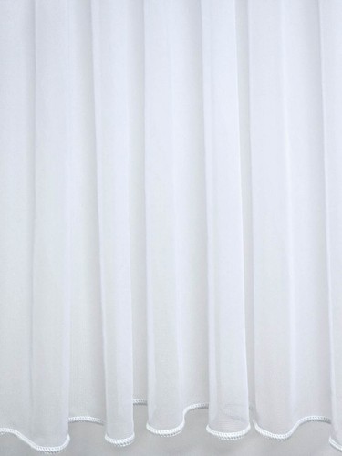 Plain net curtains - plain, weighted