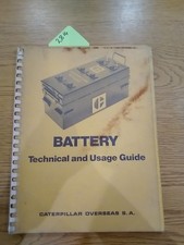 Caterpillar CAT Battery Technical And Usage Guide