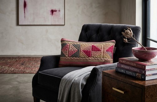Turkish wool kilim cushion - turkish,