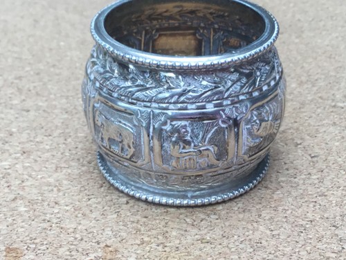 Antique silver zodiac - , napkin