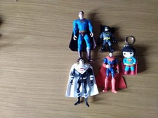 Superman Figures  × 4 Plus 1 Batman Figure