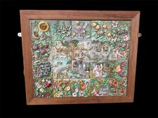 Picturesque Harmony Kingdom Wall Plaque Tiles Byron's Secret Garden Complete 