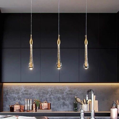 Led pendant light crystal - led,