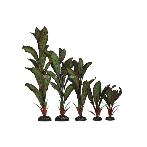 Green and red silk aquarium - green,