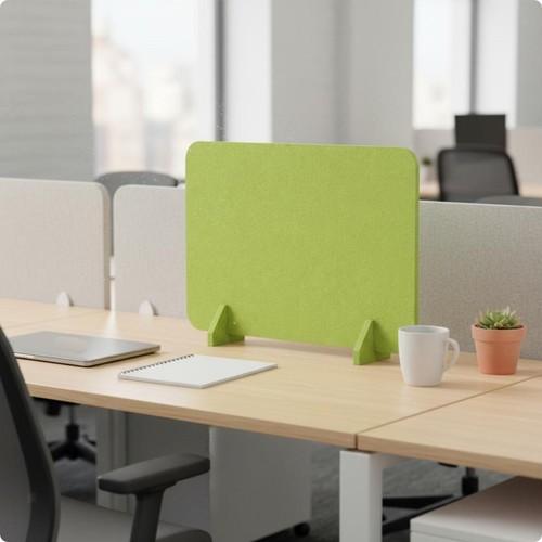 Desk divider screen wool - divider, felt