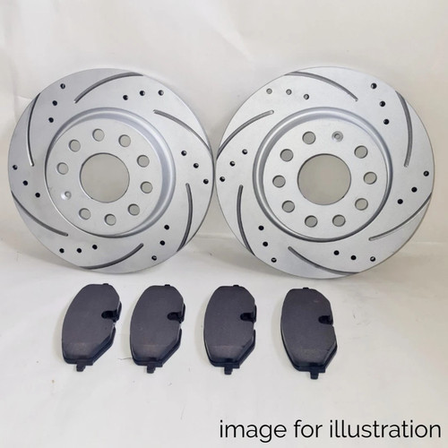 Rear drilled brake - drilled, discs