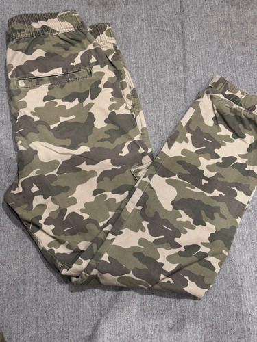 Girls camo cargo trousers - camo,