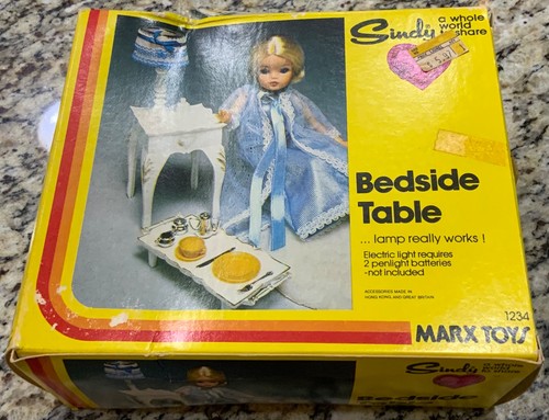 Vintage sindy doll - sindy, bedside