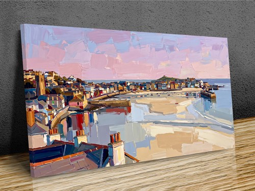Ives cornwall bay painting - st,