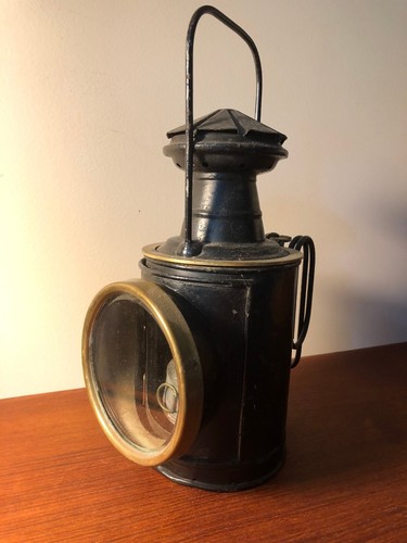 Vintage railroad vehicle lamp - vintage,