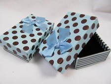 24x Blue Polka Dots Gift Boxes