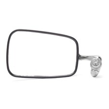Wing Mirror w Chrome Arm, Stainless Steel Head & Black Trim Left VW Beetle