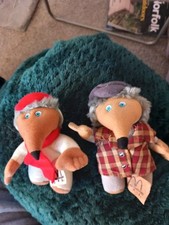 THE WOMBLES SMALL ORINOCO & BUNGO  SOFT TOYs 1999 Vintage Collectible McDonalds