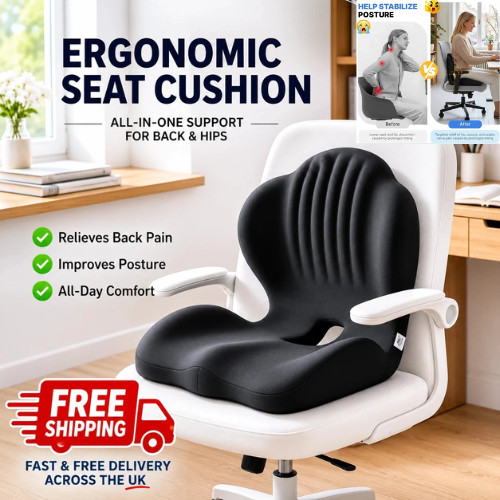 Ergonomic back and - 2-in-1, seat