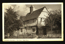 Old postcard saffron - saffron, walden