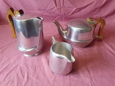 3 Piece Picquot Ware Metal Tea