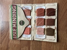 Vintage Glisten Super yarn For Invisible Darning. Lisle Mending .12 Shades