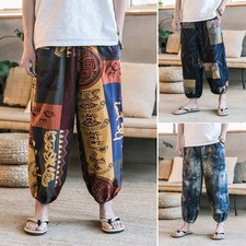 Men's Boho Print Harem Pants