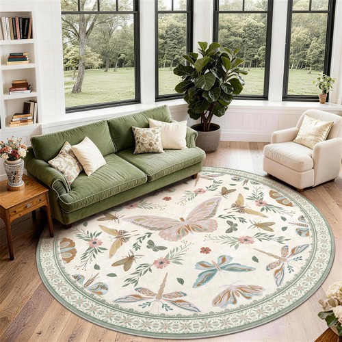 Soanny round rug living - rug,