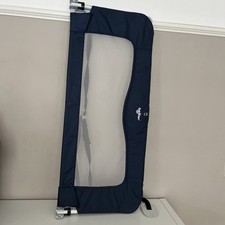 Baby Dan Bed Guard Rail for Toddlers Navy Blue and White Netting 40” /102cm Long