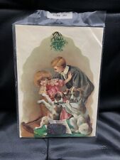 Rare Vintage 1994 Mamelok Press Children Dog With Flute Blank 3D Pop-Up Card