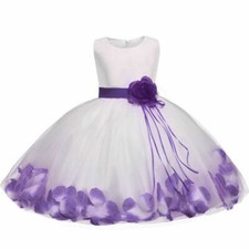 Petals Flower Girls Dress Bow