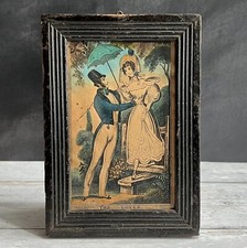 19th Century Cottage Print The Lover Engraving by J Fairburn C 1835