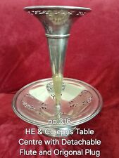 Antique 1920s Silver Plated Epergne Centerpiece Vase Stunning Piece See Pics