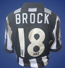 Kevin Brock Rare Newcastle United Match Asics Home Shirt Signed Keegan