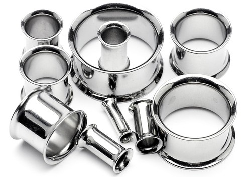 Stainless steel tunnel plugs - steel,