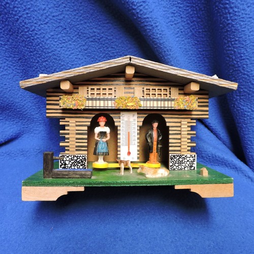 Vintage german weather house - vintage,