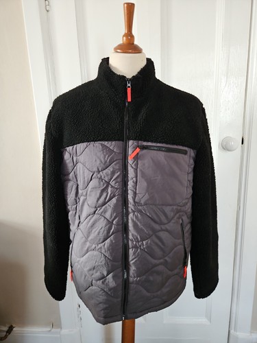 Man black grey quilted - black,