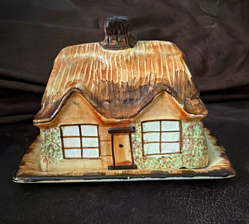 Hand painted ceramic - hand, cottage