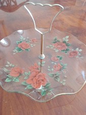 Plastic Single Tier Cake Stand. Unbranded.