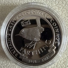 GIBRALTAR 2021 FARTHING SILVER