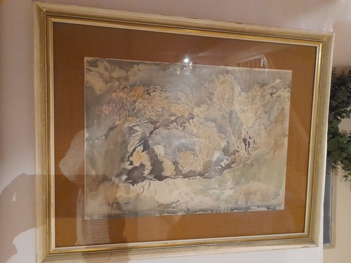 Framed watercolour - framed,