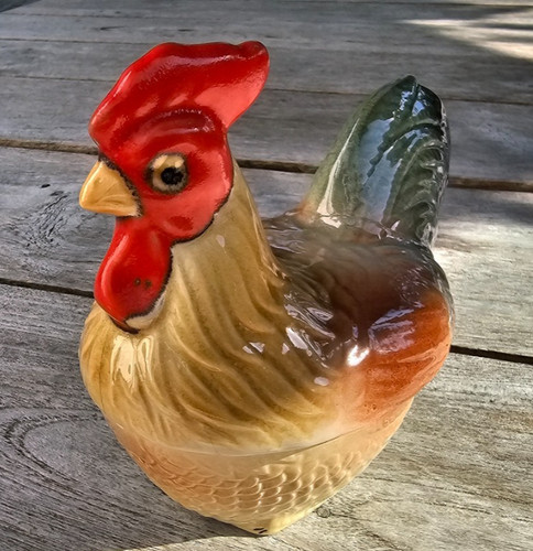 Ceramic vintage french rooster - ceramic,