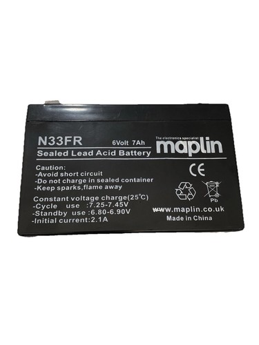 Rechargeable lead acid - acid, 6v