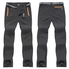Winter Mens Work Trousers Warm Thermal Fleece Lined Tactical Cargo Combat Pants