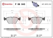 FRONT BRAKE PAD SET DISC BRAKE